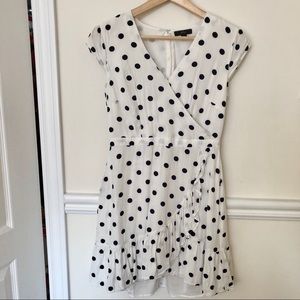 J. CREW polkadot wrap dress
